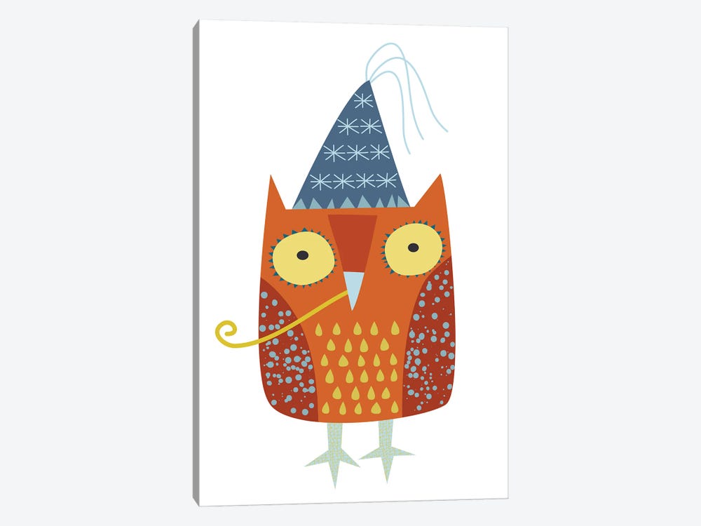 Party Owl by Nic Squirrell 1-piece Art Print