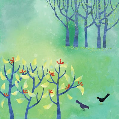 April by Nic Squirrell multi panel art