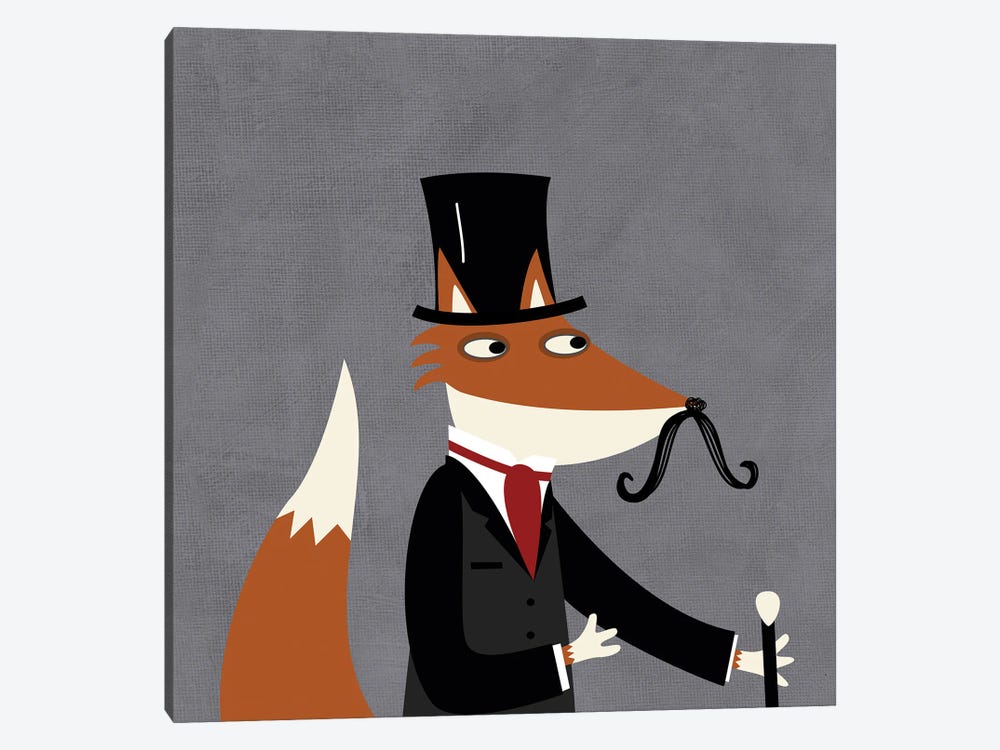 Sir Fox by Nic Squirrell 1-piece Canvas Art