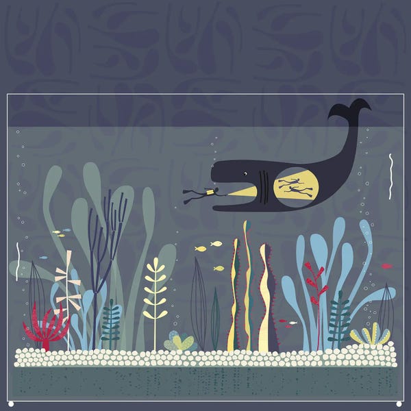 Mid-Century Modern Animals: The Fishtank by Nic Squirrell
