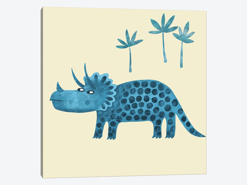 Triceratops by Nic Squirrell 1-piece Art Print