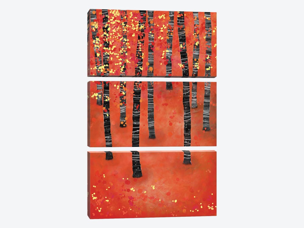 Birches by Nic Squirrell 3-piece Canvas Art Print