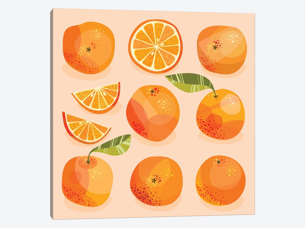 Oranges by Nic Squirrell 1-piece Canvas Art