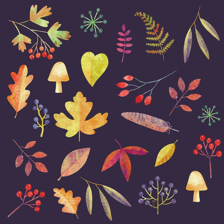 Autumn Walk In The Dark by Nic Squirrell wall art