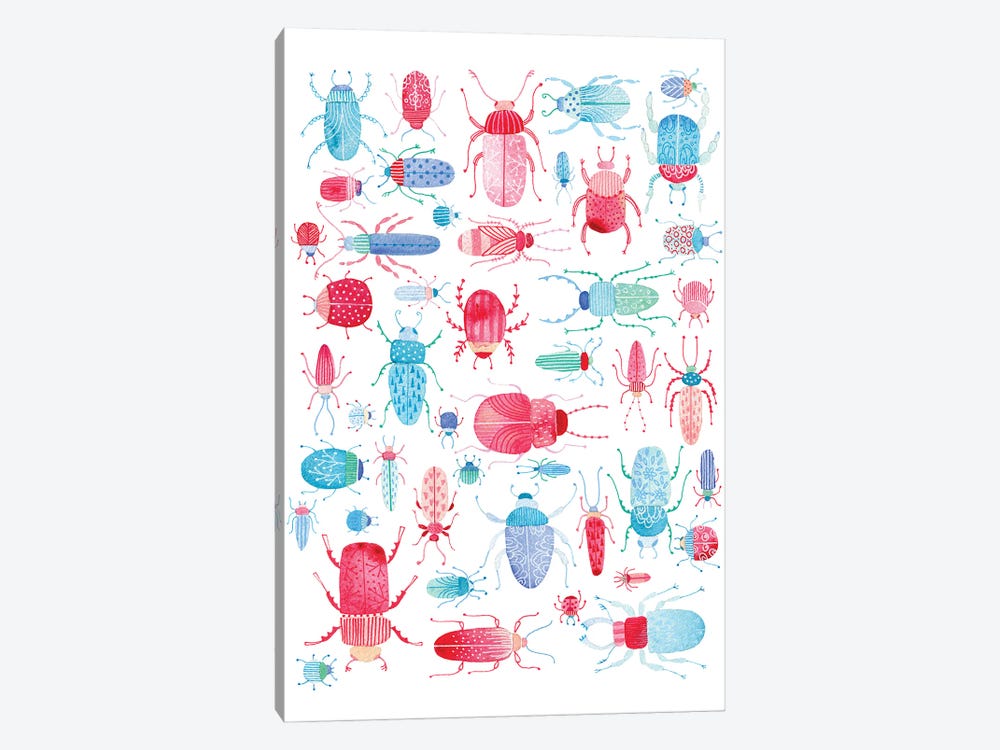 Beetles by Nic Squirrell 1-piece Canvas Wall Art