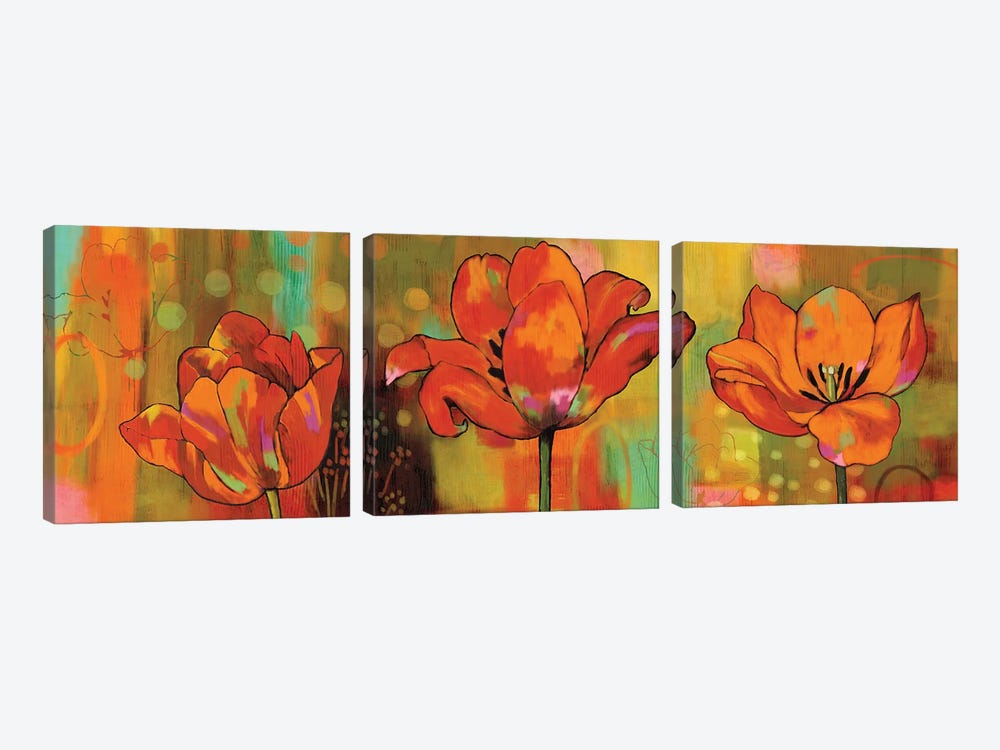 Magical Tulips 3-piece Canvas Art