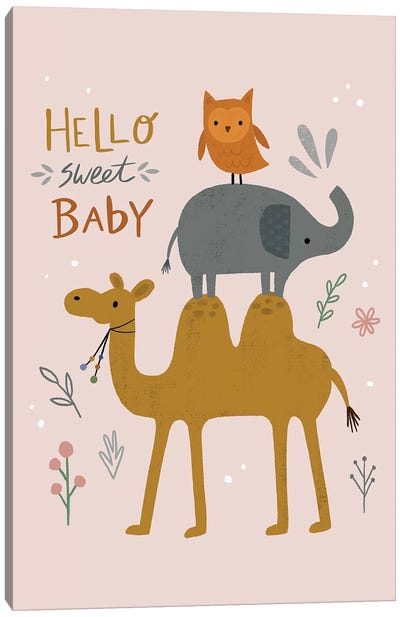 Baby Animal Menagerie V Canvas Art Print
