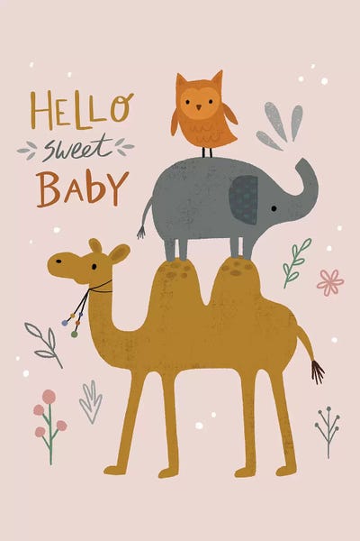 Pink Light Studio: Baby Animal Menagerie V by Nina Seven