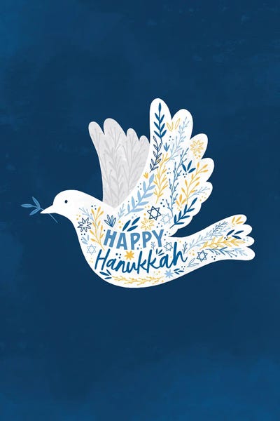 Hanukkah Love by Nina Seven framed wall art