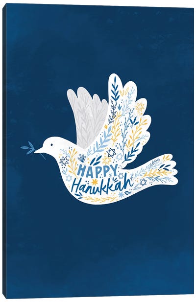 Hanukkah Love Canvas Art Print - Hanukkah Art