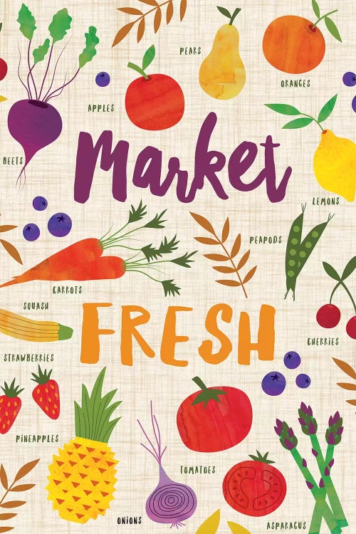 Market Fresh II by Nina Seven canvas print