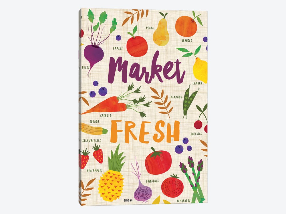 Market Fresh II by Nina Seven 1-piece Canvas Art Print