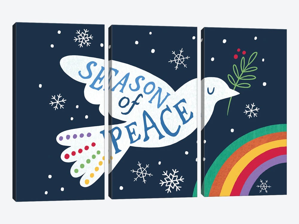 Season of Peace by Nina Seven 3-piece Canvas Wall Art