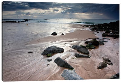 France, Bretagne, At The Beach Canvas Art Print - Brittany