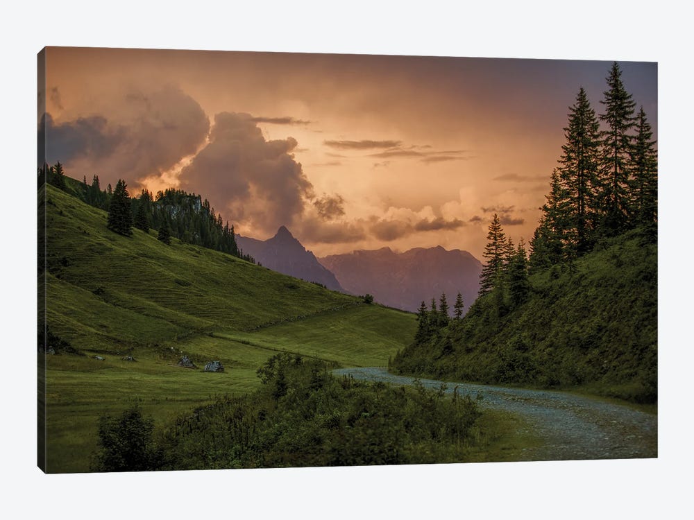 Sunset In The Alps I by Nailia Schwarz 1-piece Canvas Art