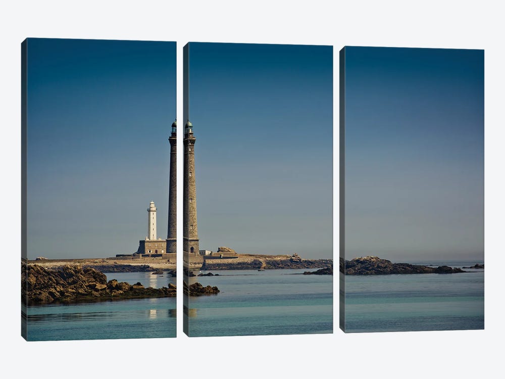 France, Bretgne, Lighthouse by Nailia Schwarz 3-piece Canvas Print
