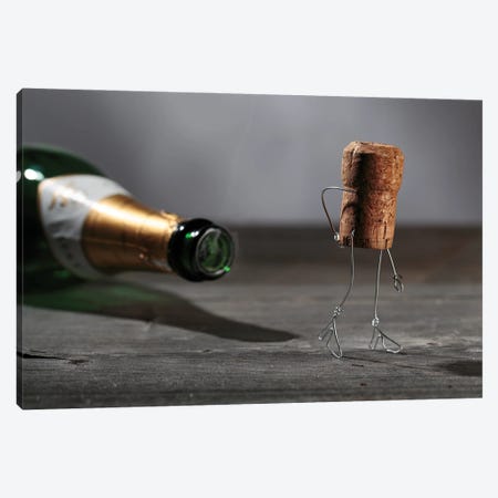 Simple Things, Champagne Canvas Print #NSZ190} by Nailia Schwarz Canvas Wall Art