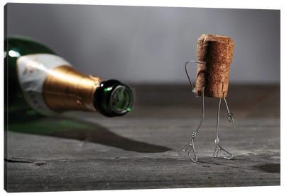 Simple Things, Champagne Canvas Art Print - Champagne Art