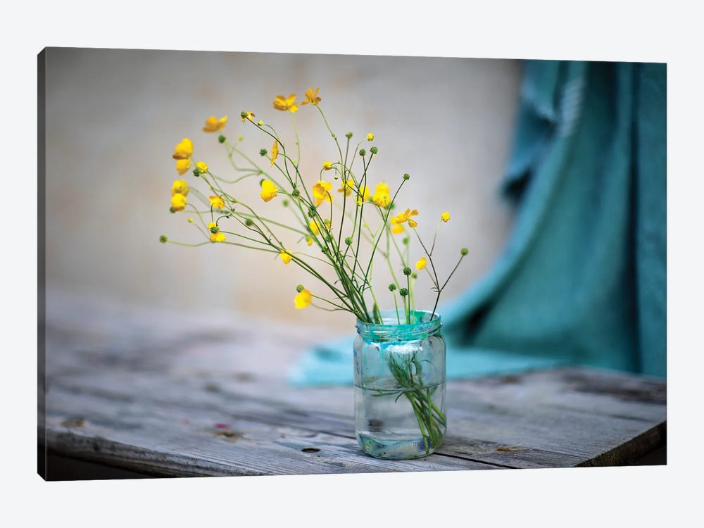 Still Life With Yellow Flowers by Nailia Schwarz 1-piece Canvas Wall Art