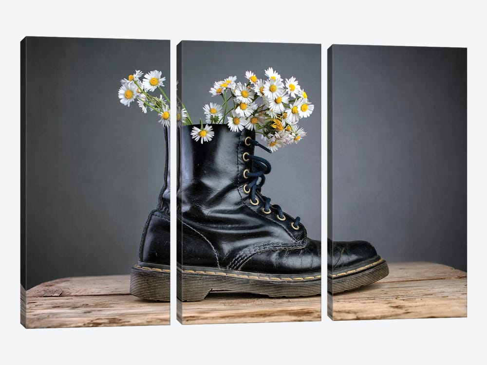 Stilllife With The Shoe by Nailia Schwarz 3-piece Canvas Art Print