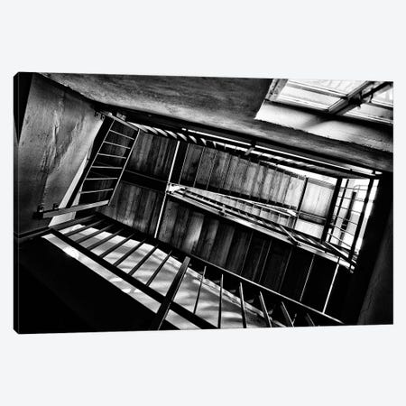 Stairs View From Below Canvas Print #NSZ73} by Nailia Schwarz Canvas Wall Art