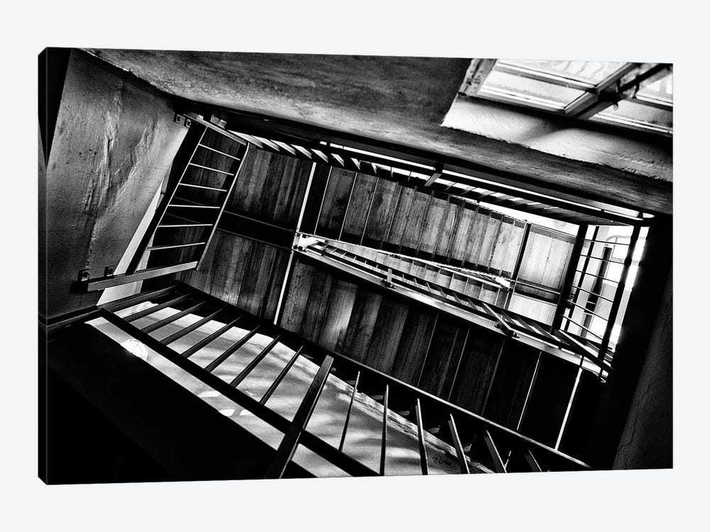 Stairs View From Below by Nailia Schwarz 1-piece Canvas Artwork