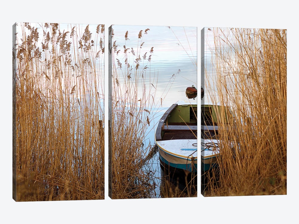 Landscape With Boat by Nailia Schwarz 3-piece Canvas Art Print
