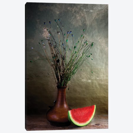 Still Life With Watermelon Canvas Print #NSZ80} by Nailia Schwarz Art Print