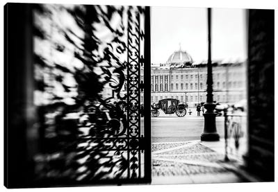 St Petersburg Views Of Palace Square Canvas Art Print - Russia Art
