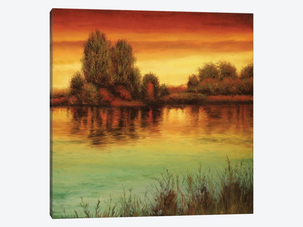 River Sunset II 1-piece Art Print