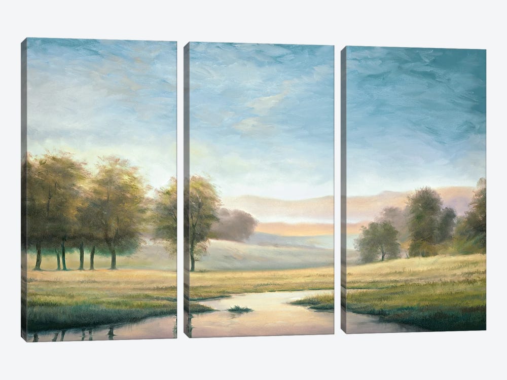 Morning Reflection II by Neil Thomas 3-piece Canvas Artwork