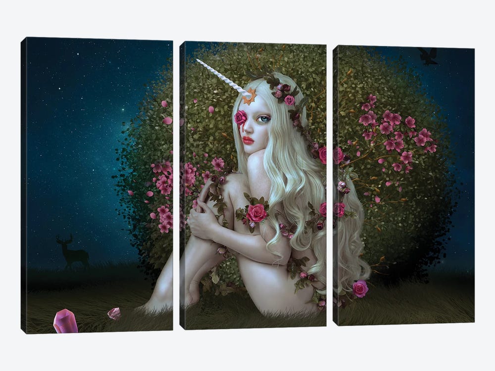 Lost Unicorn by Natalie Shau 3-piece Art Print