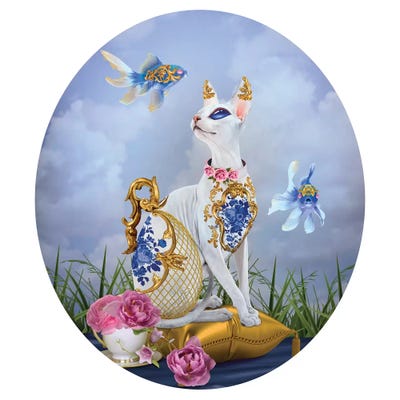 Lulu by Natalie Shau metal wall art