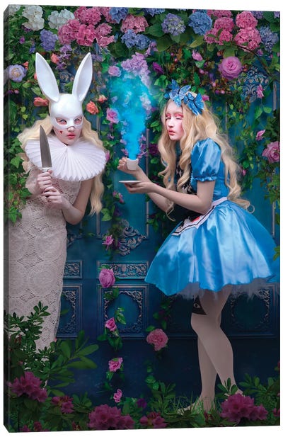 Magic Tea Canvas Art Print - Alice In Wonderland