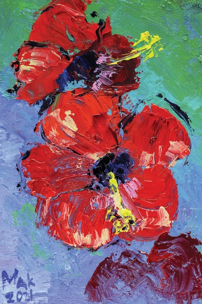 Two Hibiscus by Nataly Mak art print