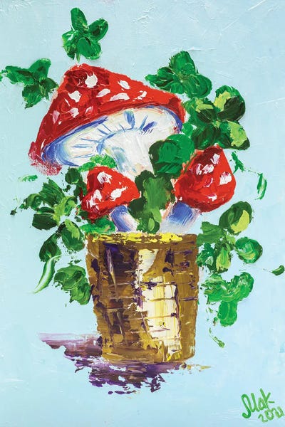 Mushrooms: Amanita Muscaria by Nataly Mak