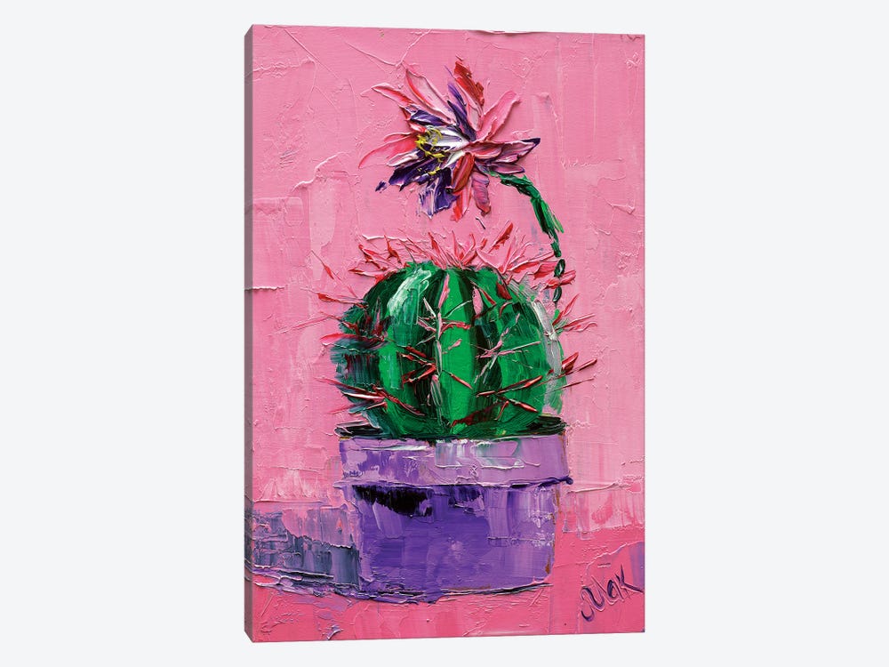 Blossom Cactus by Nataly Mak 1-piece Canvas Print