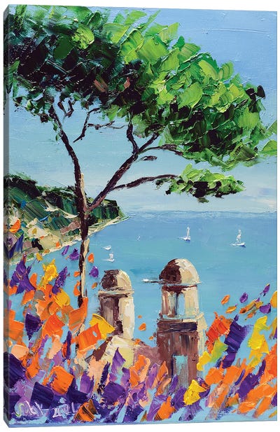 Positano Canvas Art Print - Amalfi Coast