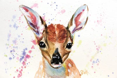 Baby Deer by Nataly Mak framed wall art