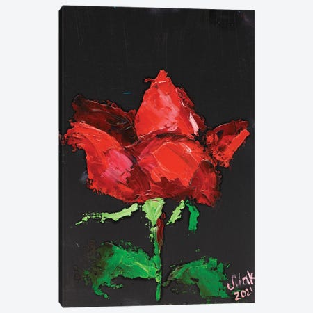 Red Rose II Canvas Print #NTM122} by Nataly Mak Canvas Print