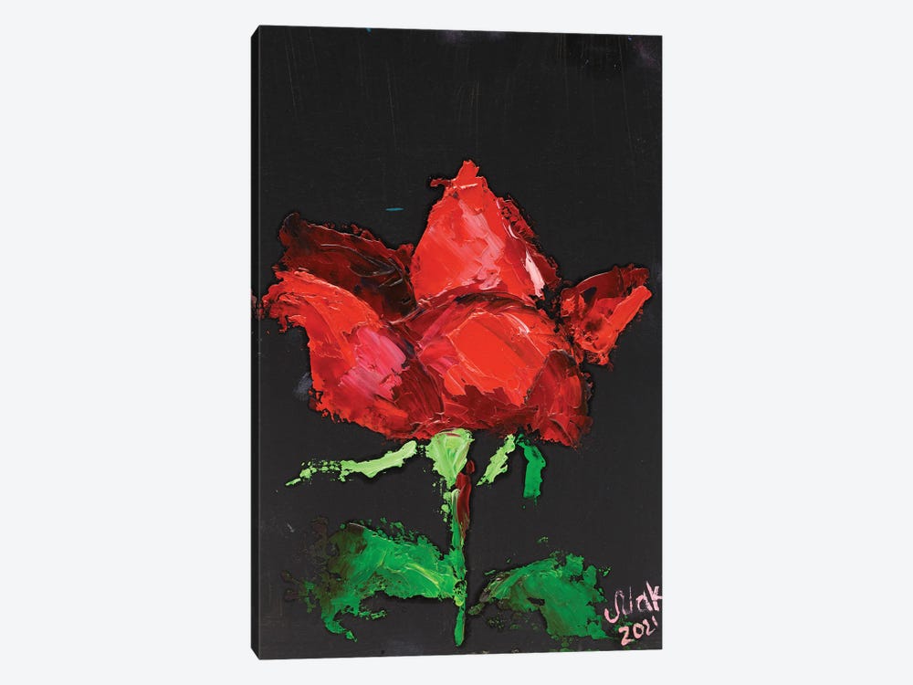 Red Rose II by Nataly Mak 1-piece Canvas Print