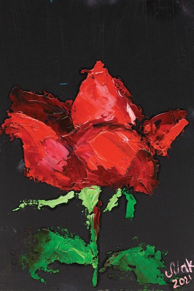 Nataly Mak: Red Rose II by Nataly Mak