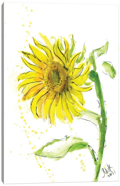 Sunflower Canvas Art Print - Nataly Mak