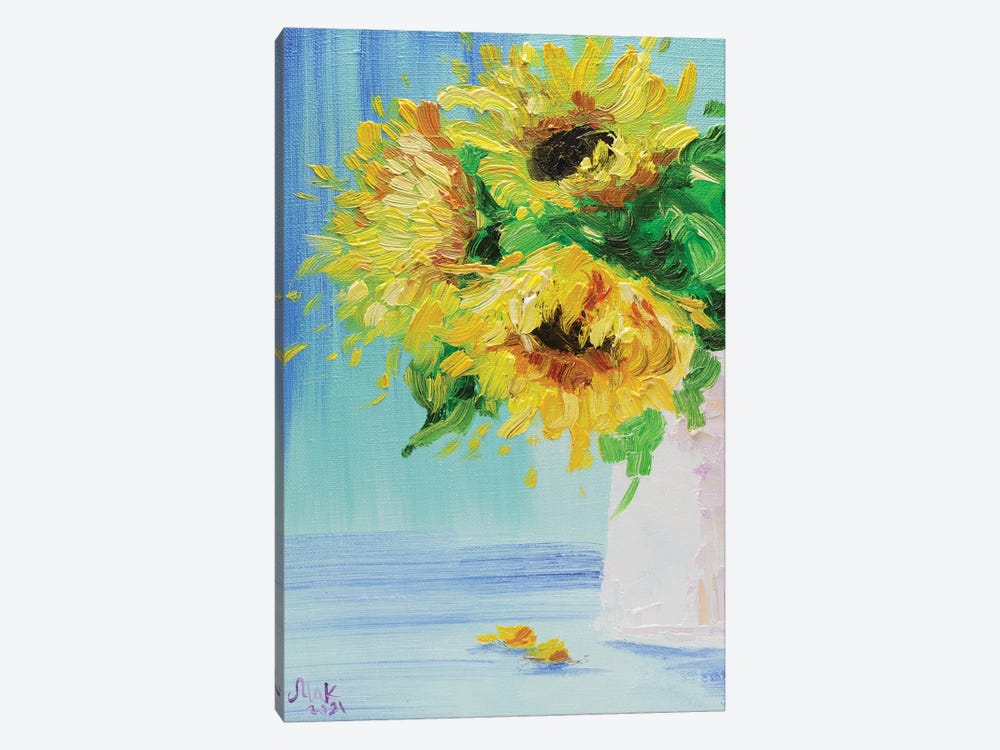 Sunflower Bouquet by Nataly Mak 1-piece Canvas Artwork