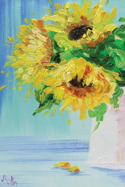 Nataly Mak: Sunflower Bouquet by Nataly Mak