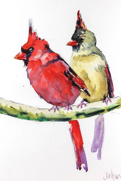 Nataly Mak: Two Cardinals by Nataly Mak