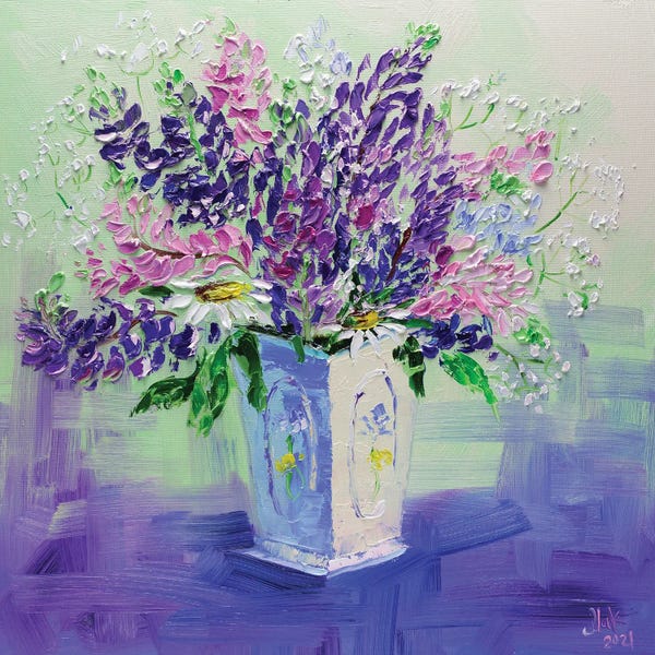 Textured Florals: Wild Flowers Bouquet by Nataly Mak