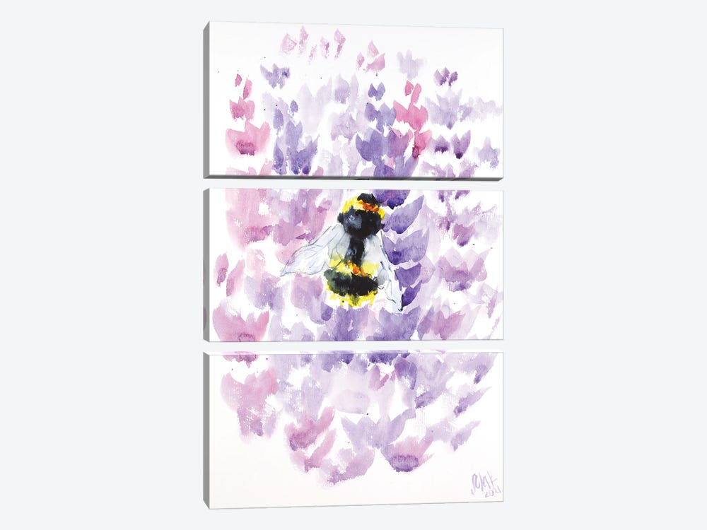Bumblebee by Nataly Mak 3-piece Canvas Wall Art