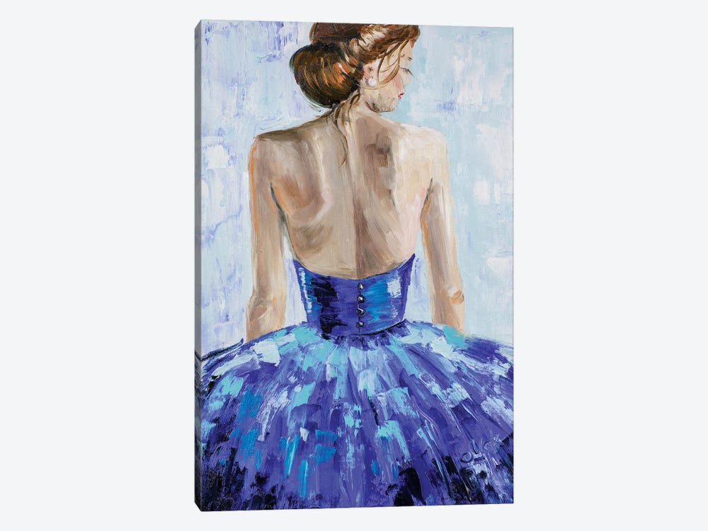 Woman In Blue by Nataly Mak 1-piece Canvas Art