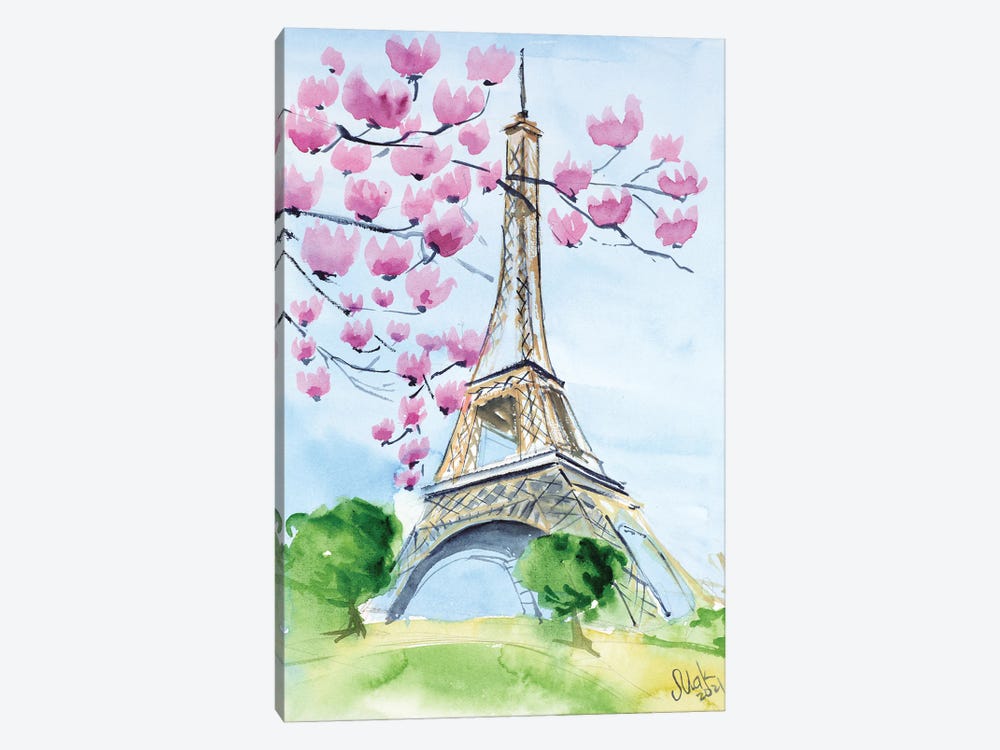 Eiffel Tower by Nataly Mak 1-piece Canvas Print
